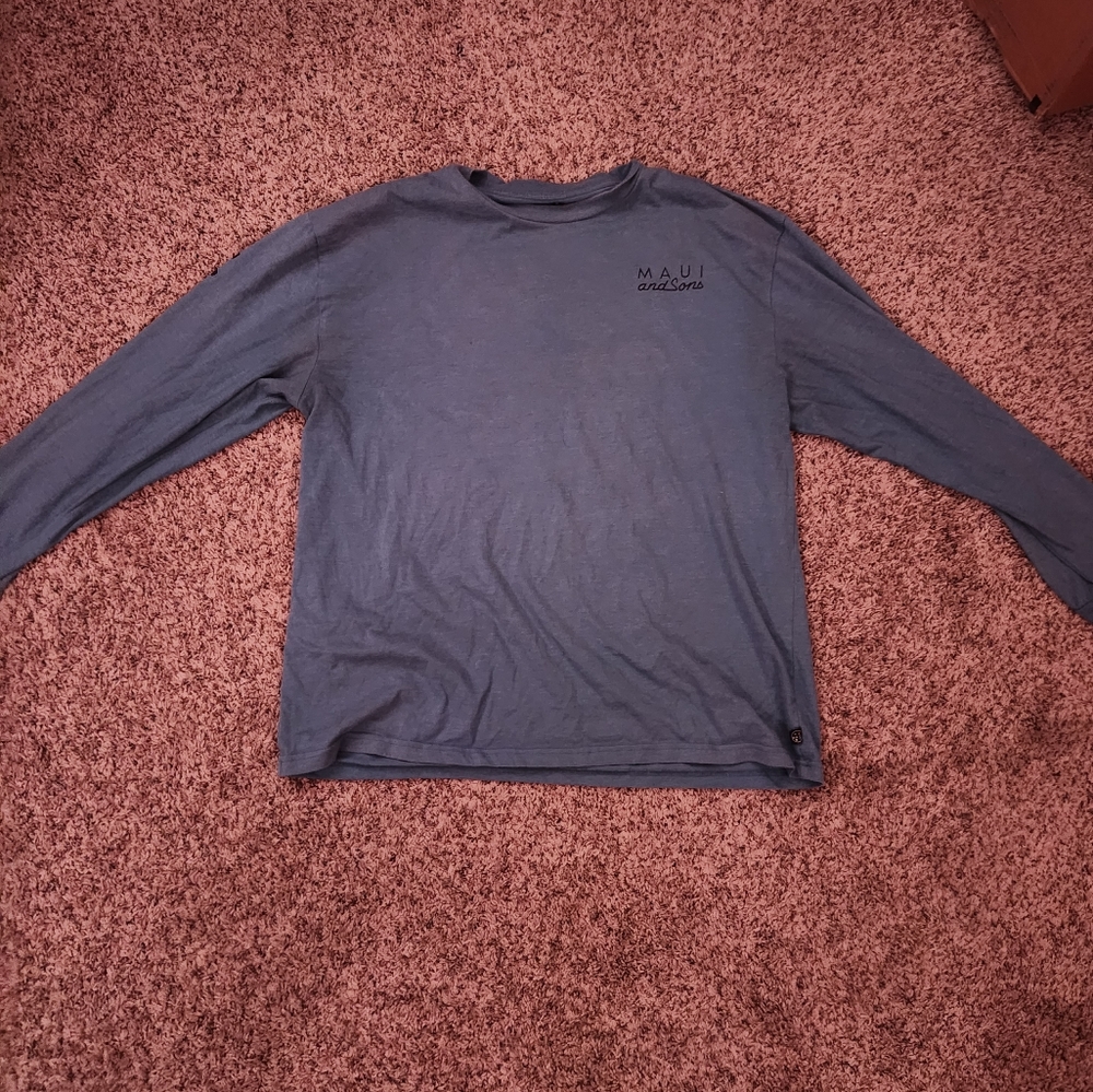 LX Blue Maui and Sons Long Sleeve Shirt